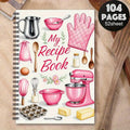 Spiral Blank Recipe Book Notebook | Personal Cooking Logbook for Recording Homemade Recipes & Baking